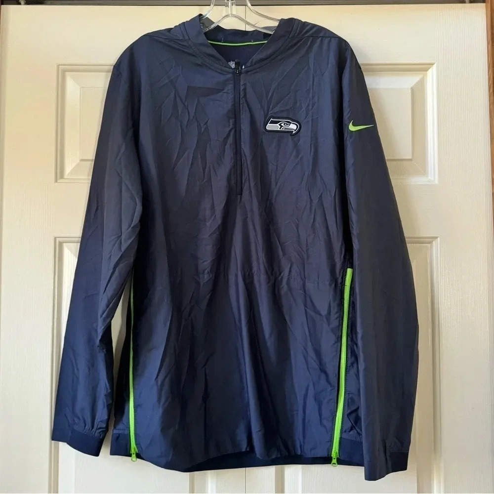 Nike NFL On Field Apparel Seattle Seahawks Windbreaker Men’s size Medium - Picture 1 of 12